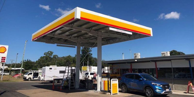 Petrol Station Pump Canopy | Building Steel Structures